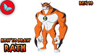 How To Draw Rath From Ben 10 | Drawing Animals