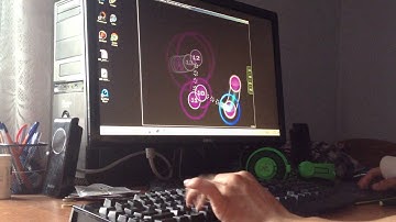 playing osu with one hand :D