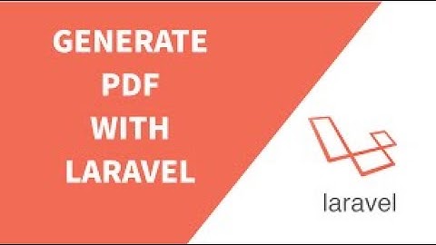 How to Make PDF by Using PHP Laravel 8