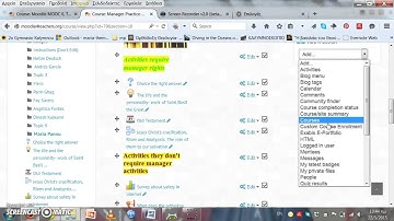 What are they blocks in a moodle course?