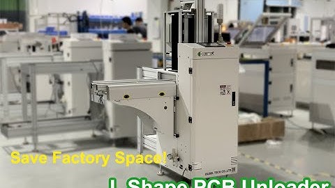 OUBEL Save Space SMT L shape magazine unloader PCB single rail magazine unloader for SMT factory