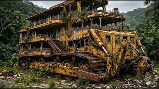 100 Year Old Bulldozer Turned Into a Luxury Home (Satisfying ASMR) screenshot 4