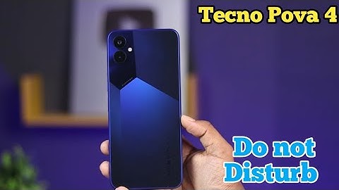 How To Enable Do Not Disturb Setting In Tecno Pova 4, Dnd Setting Kaise Enable Kare
