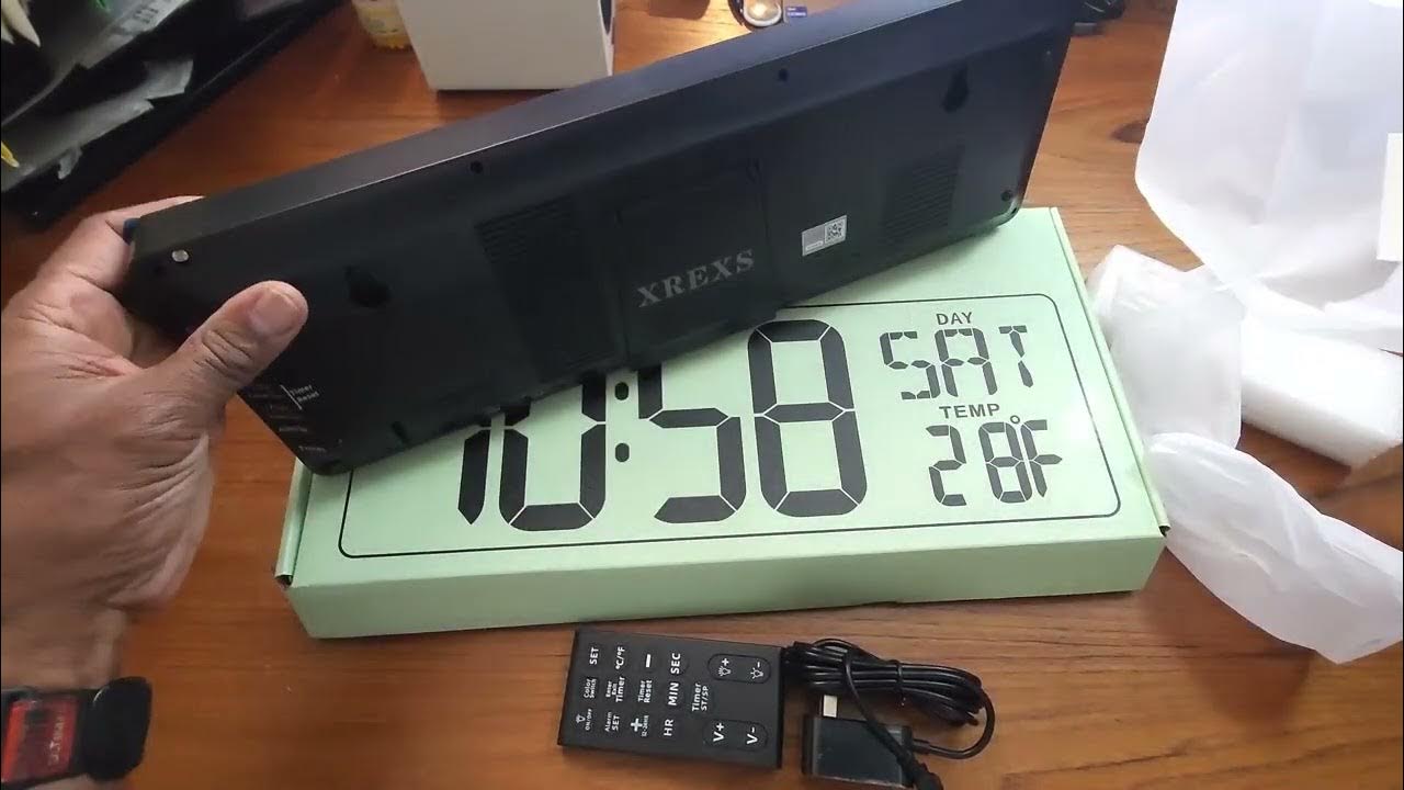 Xrexs Large Digital Wall Clock With Remote Control The Perfect