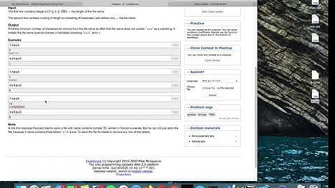 Codeforces Round #481 (Div. 3)  Explanation - B) File Name