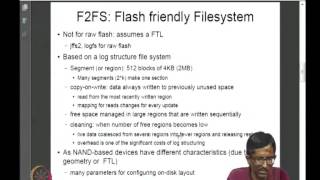 Mod-05 Lec-20 FAT, TFAT, F2FS, LFS, FTL