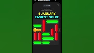 4 JANUARY Mini Game 100% Easily Solved Today | Hamster Kombat Mini Game 4st January Mini Game