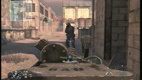 Modern Warfare 2 Glitch :: Riot Shield While on a Mounted Turrent