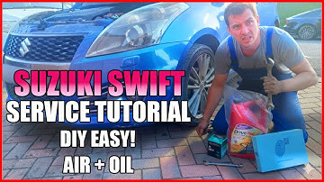 Suzuki Swift Sport 2015 - Service Tutorial - Oil, Oil filter, Air filter - DIY