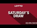 Lotto Draw Result | Lotto Saturday Draw results 02 September 2023