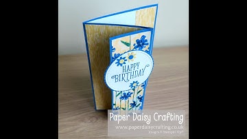 Video tutorial for fancy fold card with Stampin
