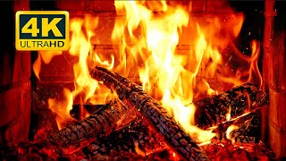 🔥 Fireplace 4K UHD! Fireplace with Crackling Fire Sounds. Fireplace Burning for Home