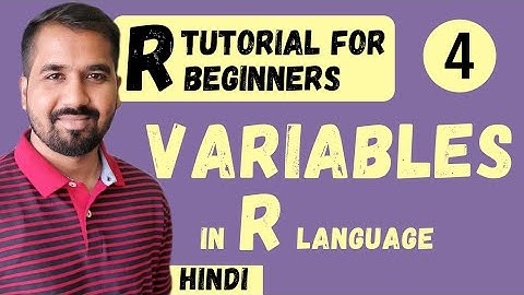 Variables in R Language Explained in Hindi l R Tutorial for Beginners