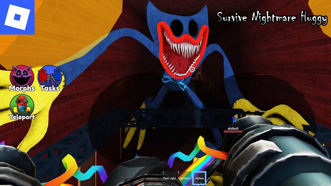 Survive Nightmare Huggy (Roblox Gameplay)