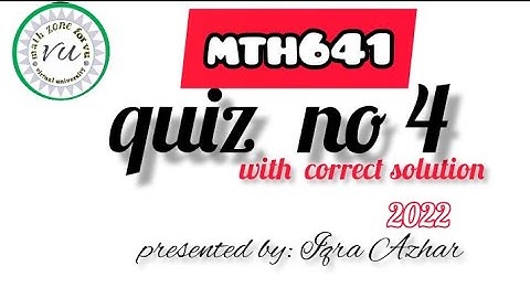 mth641 quiz 4 2022