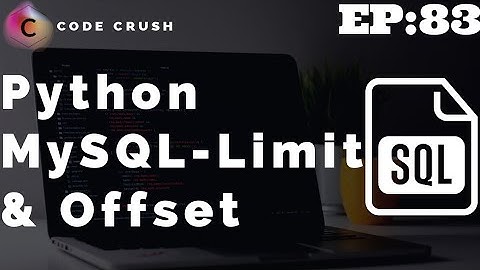 Python Database Connectivity MySQL | SQL Limit Clause | SQL Offset Clause | Select query Limit