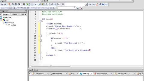 C Program to check a number is positive/negative using if else..Part 1
