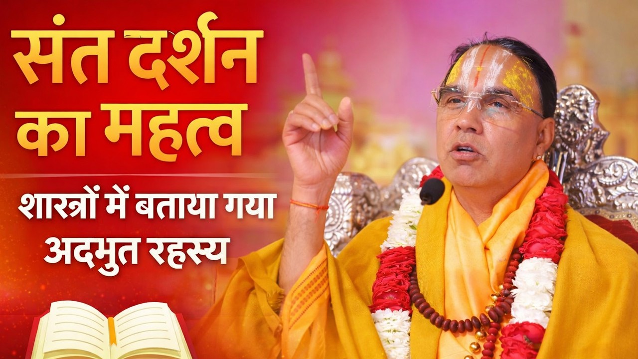 संत दर्शन का महत्व – शास्त्रों में बताया गया अद्भुत रहस्य By Swami Raghavcharya Ji Maharaj