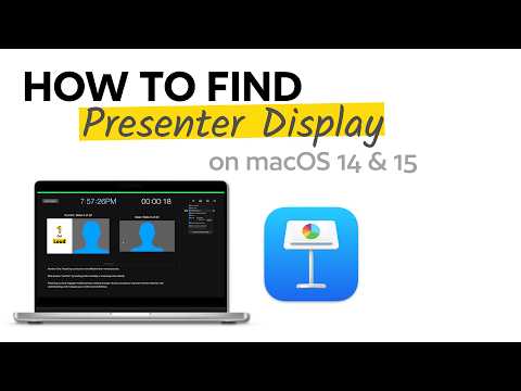How to Find Presenter Display in Apple Keynote on Mac