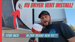What Were We Thinking?! | How To Install An RV Dryer Vent | Grand Design  Updated Closet | RV Living