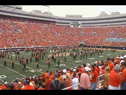 Ok State Marching Band Pregame field show