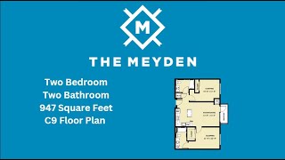 The Meyden Bellevue Two Bedroom- C9 Floorplan