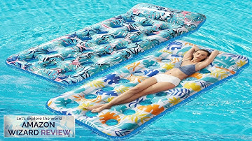 Stonful 2 Pack Inflatable Pool Float Mat Giant Pool Floats Adult Size Review