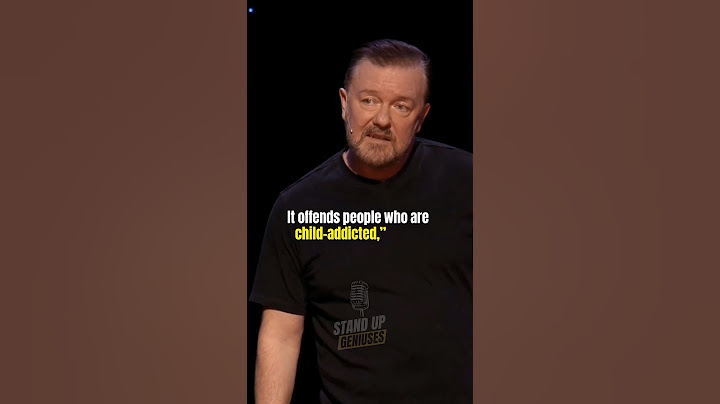 "YOU CAN'T SAY 'PEDO' ANYMORE" 😂 RICKY GERVAIS