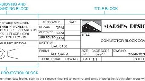 MACHINE DRAWING| ASME TITLE BLOCK 
