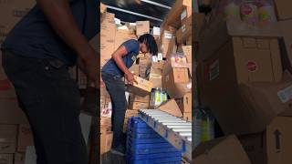 Raw footage of the unloading for dollar tree