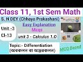Class 11 Math sem 1|Differentiation|অবকলন| Cl No-13||Unit-03|S.N Dey math||@Highermath2.O