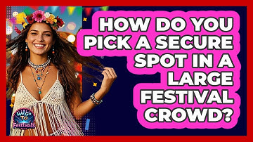 How Do You Pick A Secure Spot In A Large Festival Crowd?