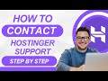 how to contact hostinger support in 2026