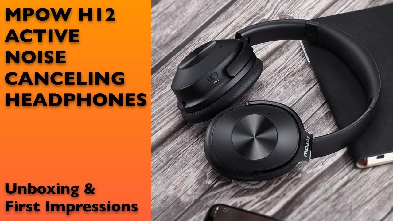 Mpow Active Noise Cancelling Bluetooth Headphones - Unboxing & First Impressions -