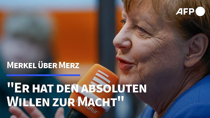 Merkel: Merz hat den "absoluten Willen zur Macht" | AFP