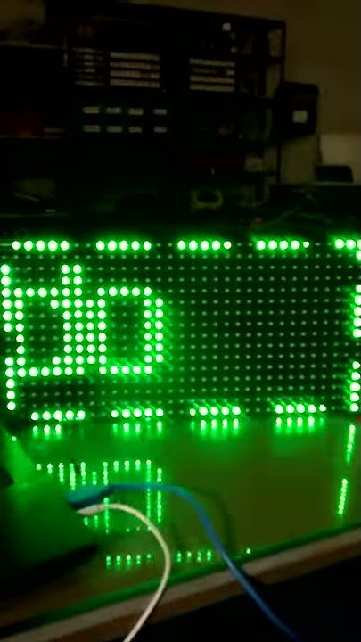 Arduino UNO módulo led 16x32 - YouTube