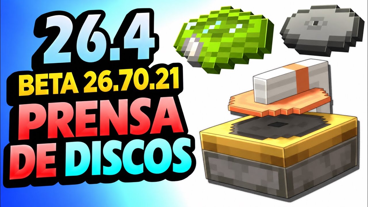 ✅ TOCADISCOS de BOLSILLO  👉 Minecraft 26.4 Preview 26.70.21