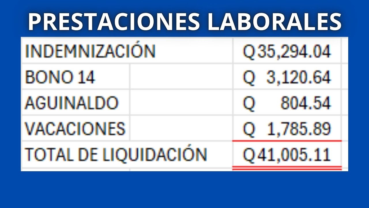 ¿Cómo calcular las prestaciones laborales? de forma fácil y rápido / Indemnización / Aguinaldo 💵💵💵💵💵
