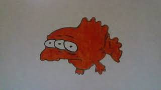 I Draw Blinky The Three-Eyed Fish From The Simpsons