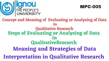 Reporting and Evaluating in Qualitative Research (MPC-005)