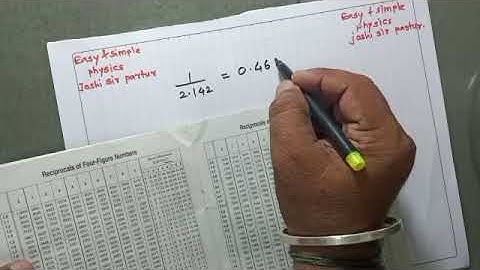 How to find out Reciprocal of four figure numbers using logarithmic & mathematical tables