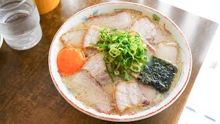 【ご当地ラーメン巡り】徳島ラーメン 白系 地元民からの人気がすごい！白系の老舗「岡本中華 小松島本店」Japanese cuisine Street food