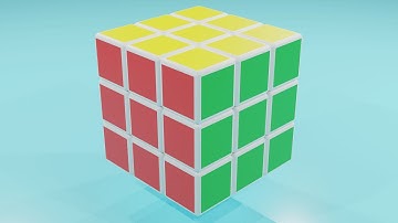 3D Rubiks cube in Blender.