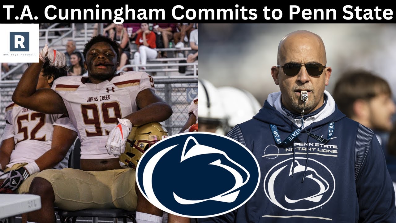 T.A. Cunningham Commits to Penn State | PSU Football Up to TOP 5 Class ...