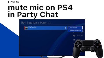 How to mute mic on PS4 in Party Chat | SRN Tutorial