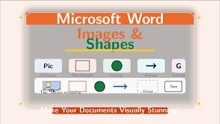 Microsoft Word Practical 5 | Inserting Images and Shapes #ict #grade10