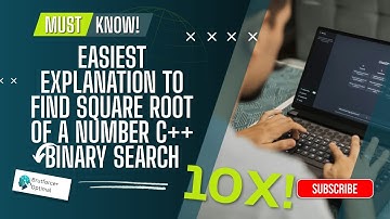 square root of a number Binary search #coding #programming #geeksforgeeks