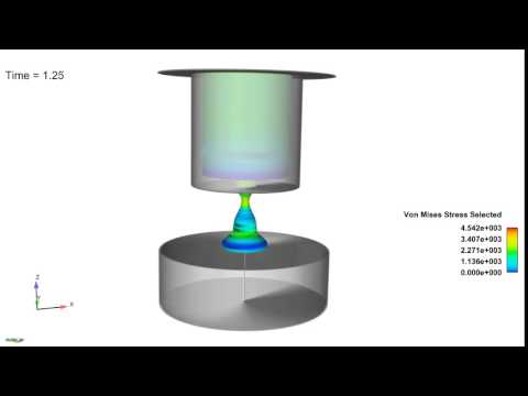 Cookie Dough Simulation - Bingham Material