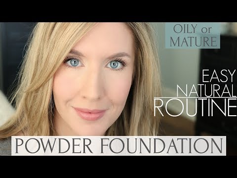 If you want to know how apply powder foundation without looking cakey, this everyday routine for oily skin and mature over 40 will ...