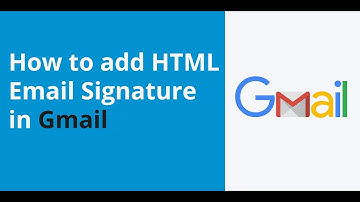 How to install html email signature in gmail